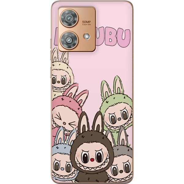 Motorola Edge 40 Neo Gennemsigtig cover Labubu Classics