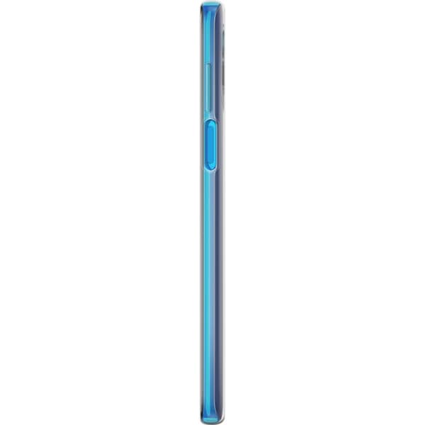 Motorola Edge S Gennemsigtig cover Blå Kanin Labubu