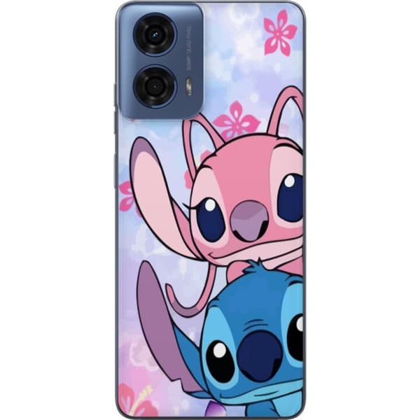 Motorola Moto G04 Gennemsigtig cover Stitch & Angel