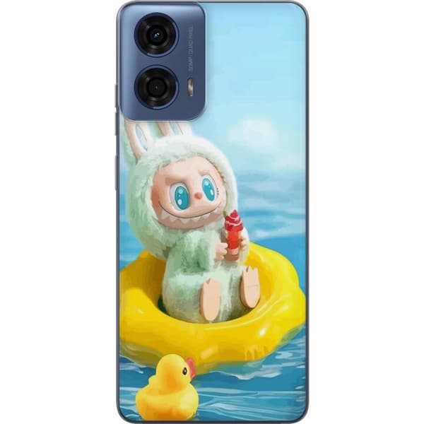 Motorola Moto G04 Genomskinligt Skal Labubu Macaron Series