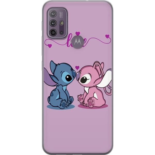 Motorola Moto G10 Gennemsigtig cover Lilo & Stitch – Angel Edition
