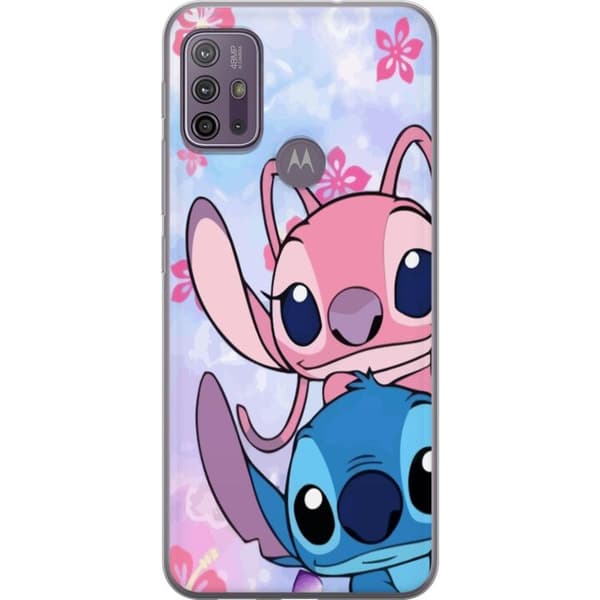 Motorola Moto G10 Genomskinligt Skal Stitch & Angel