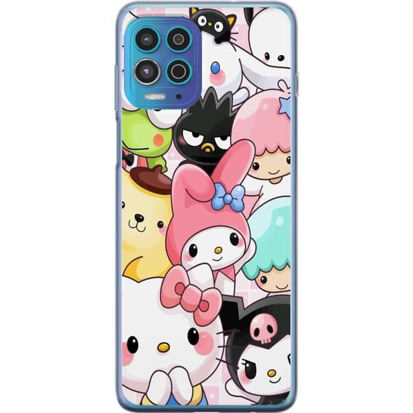 Motorola Moto G100 Läpinäkyvä kuori Kawaii Sanrio Crew