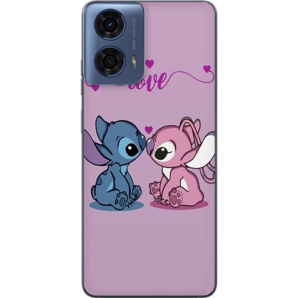 Motorola Moto G24 Gennemsigtig cover Lilo & Stitch – Angel Edition