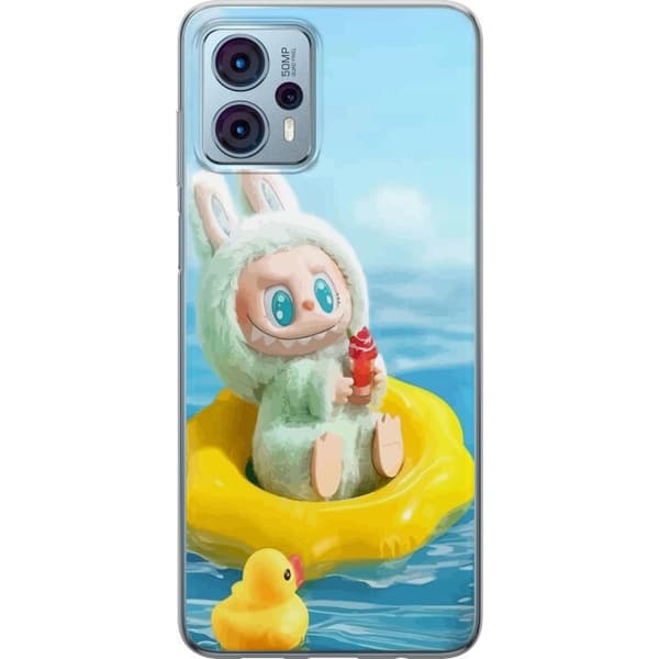 Motorola Moto G23 Gjennomsiktig deksel Labubu Macaron-serien