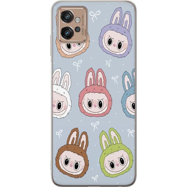 Motorola Moto G32 Läpinäkyvä kuori Pastel Labubu