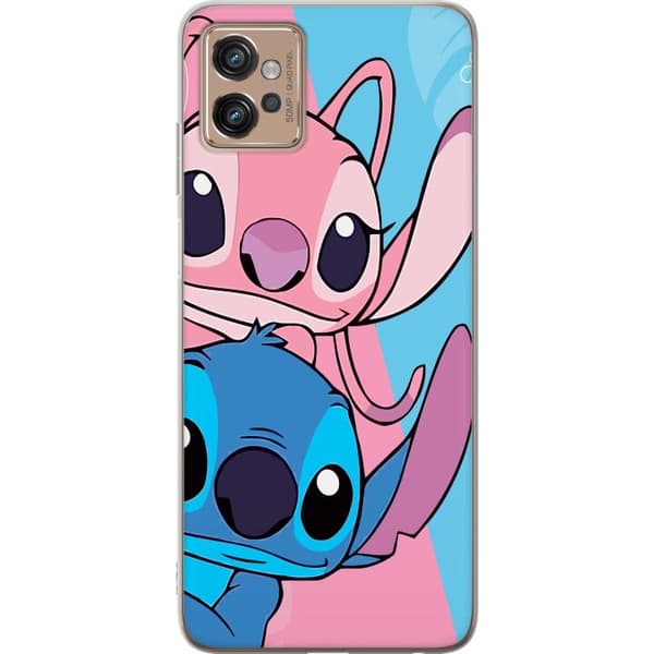 Motorola Moto G32 Genomskinligt Skal Stitch & Angel
