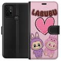Miniatyrbillede 1 af 3: Motorola Moto G30 Tegnebogsetui Labubu Pink Monster