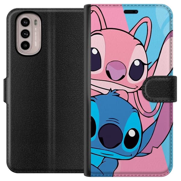Motorola Moto G41 Lompakkokotelo Stitch & Angel