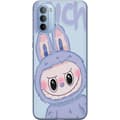 Miniatyrbild 1 av 3: Motorola Moto G31 Genomskinligt Skal Blue Bunny Labubu