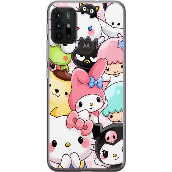 Motorola Moto G30 Genomskinligt Skal Kawaii Sanrio Crew