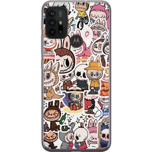 Motorola Moto G30 Genomskinligt Skal Labubu All-Stars – POP MART Special