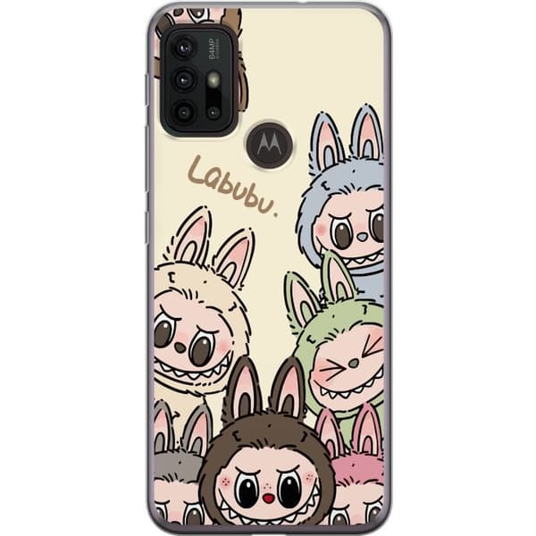 Motorola Moto G30 Gjennomsiktig deksel Labubu Pastel Collection