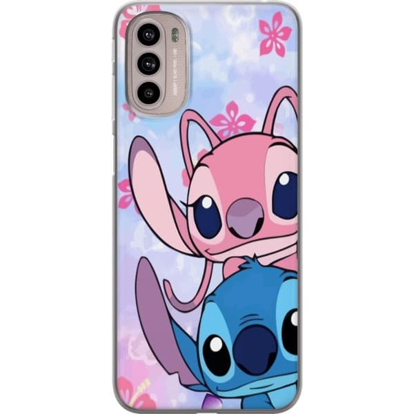 Motorola Moto G41 Genomskinligt Skal Stitch & Angel