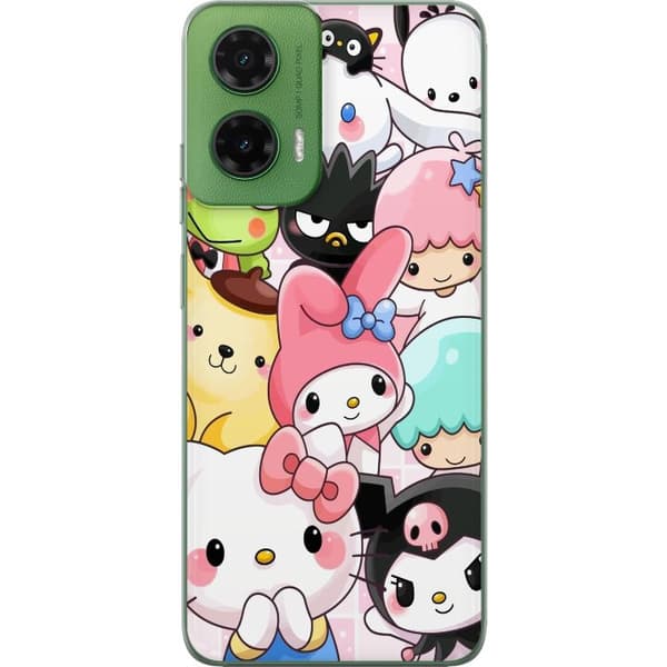 Motorola Moto G35 Genomskinligt Skal Kawaii Sanrio Crew