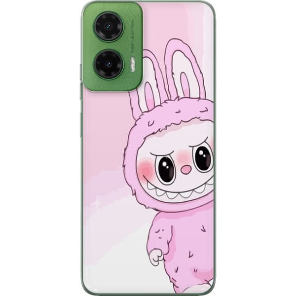 Motorola Moto G35 Gennemsigtig cover Labubu Kanin-serien