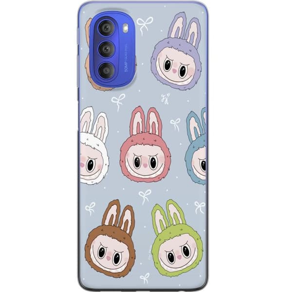 Motorola Moto G51 5G Gjennomsiktig deksel Pastel Labubu
