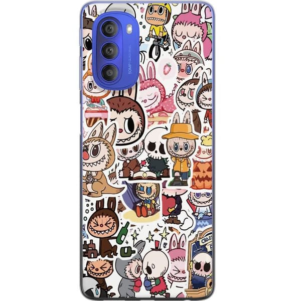 Motorola Moto G51 5G Gennemsigtig cover Labubu All-Stars – POP MART Specialudgave