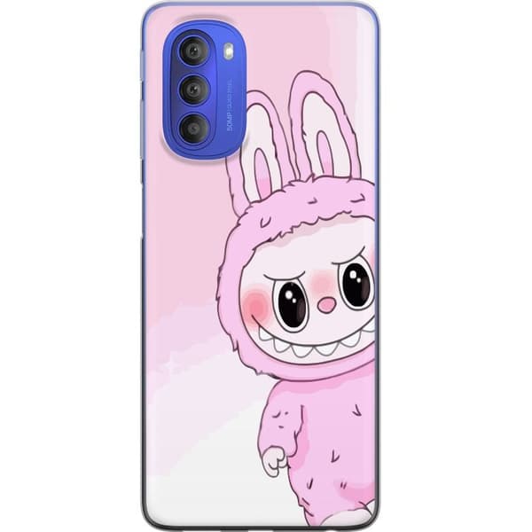 Motorola Moto G51 5G Genomskinligt Skal Labubu Bunny Series