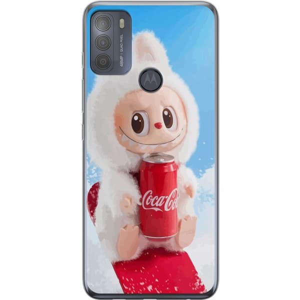 Motorola Moto G50 Gennemsigtig cover Labubu Summer Edition
