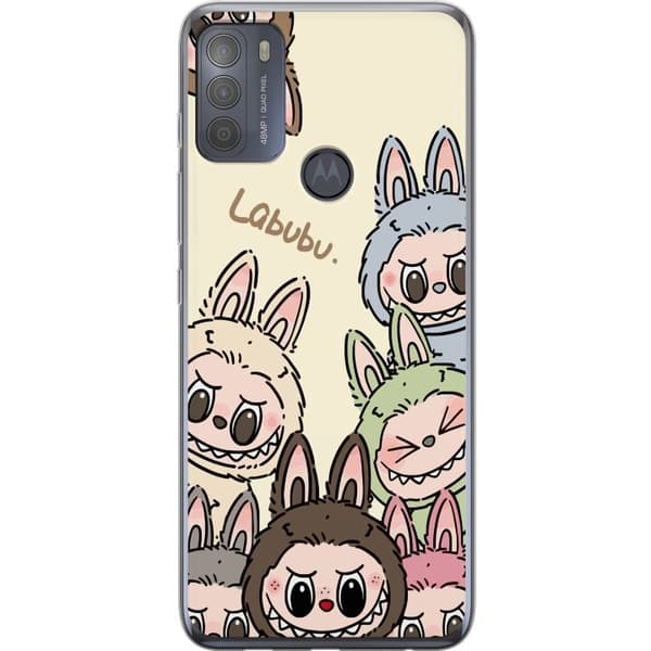 Motorola Moto G50 Gjennomsiktig deksel Labubu Pastel Collection