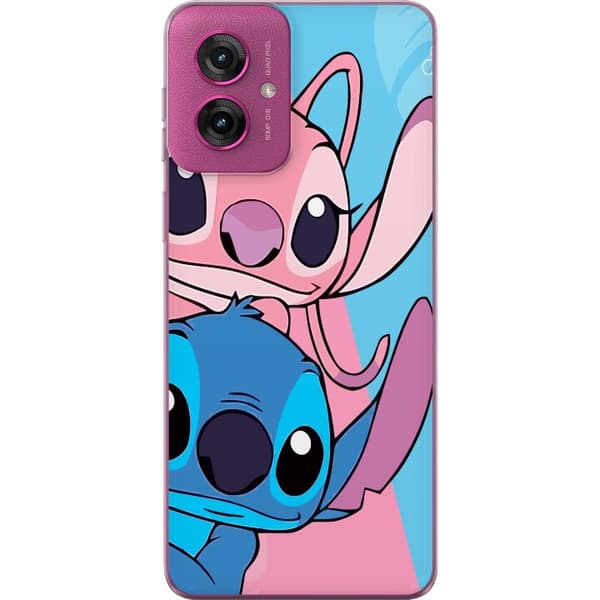 Motorola Moto G55 Genomskinligt Skal Stitch & Angel