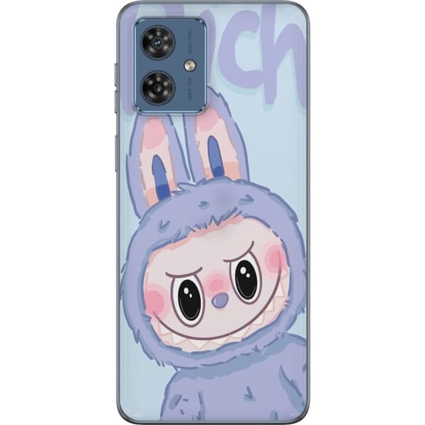 Motorola Moto G54 Genomskinligt Skal Blue Bunny Labubu