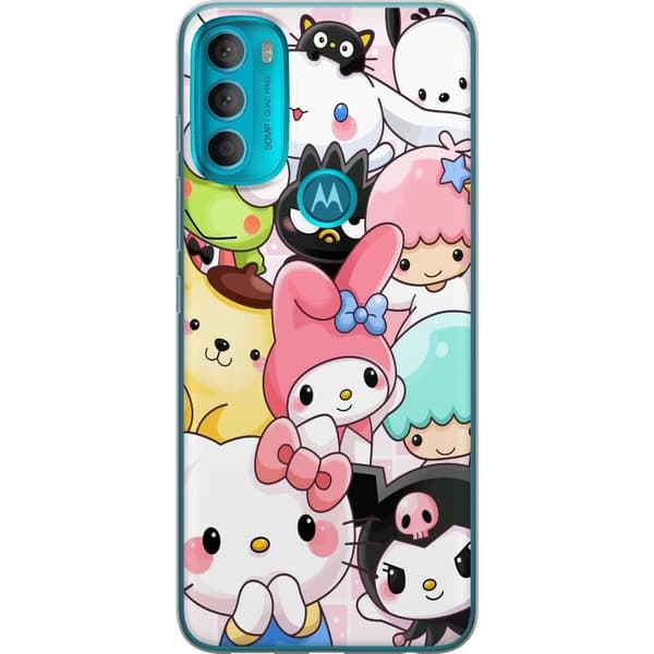 Motorola Moto G71 5G Läpinäkyvä kuori Kawaii Sanrio Crew