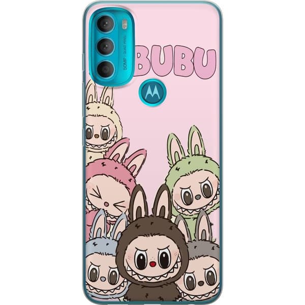 Motorola Moto G71 5G Läpinäkyvä kuori Labubu Classics