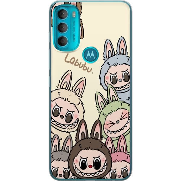 Motorola Moto G71 5G Gjennomsiktig deksel Labubu Pastel Collection