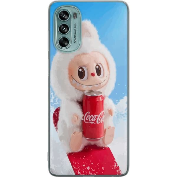 Motorola Moto G62 5G Genomskinligt Skal Labubu Summer Edition