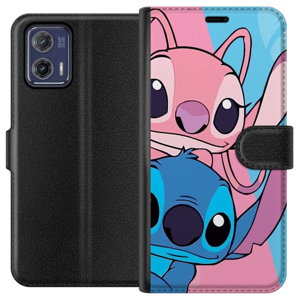 Motorola Moto G73 Lompakkokotelo Stitch & Angel