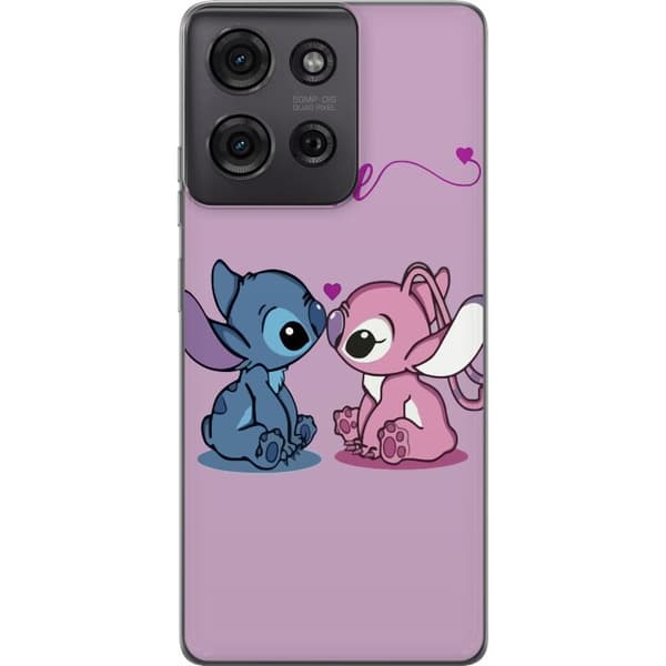 Motorola Moto G75 Läpinäkyvä kuori Lilo & Stitch – Angel Edition