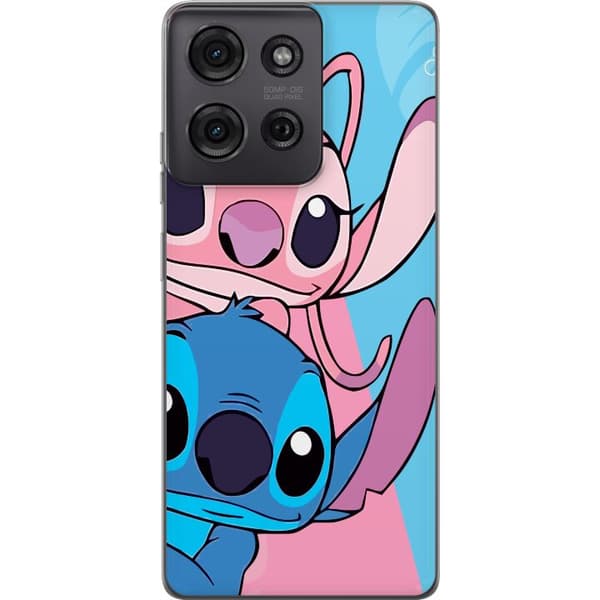 Motorola Moto G75 Gennemsigtig cover Stitch & Angel