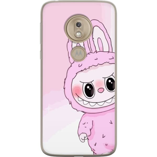 Motorola Moto G7 Play Gennemsigtig cover Labubu Kanin-serien