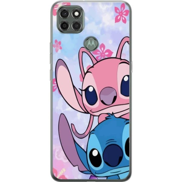 Motorola Moto G9 Power Läpinäkyvä kuori Stitch & Angel