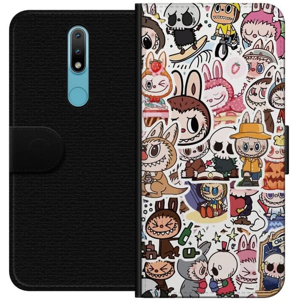 Nokia 2.4 Tegnebogsetui Labubu All-Stars – POP MART Specialudgave