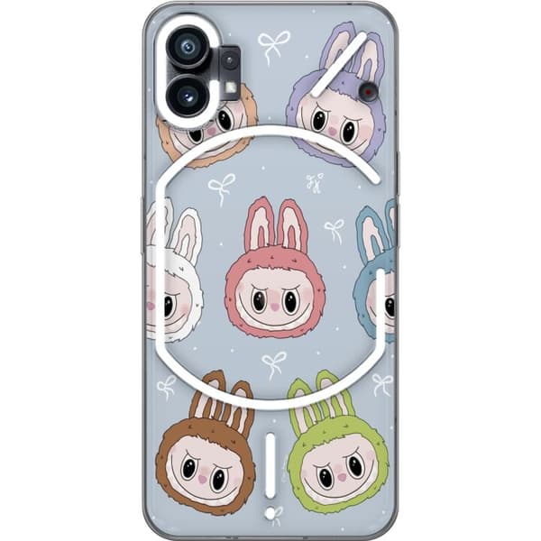 Nothing Phone (1) Genomskinligt Skal Pastel Labubu