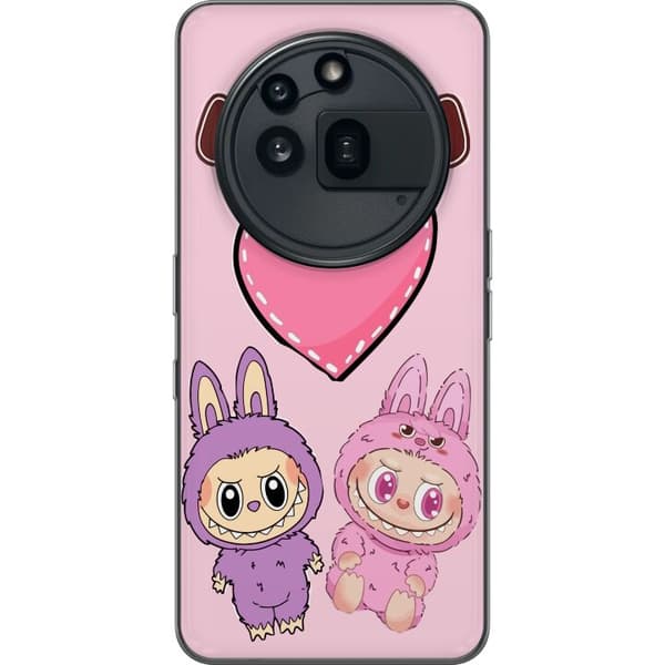Nothing Phone (3a) Pro Läpinäkyvä kuori Labubu Pink Monster