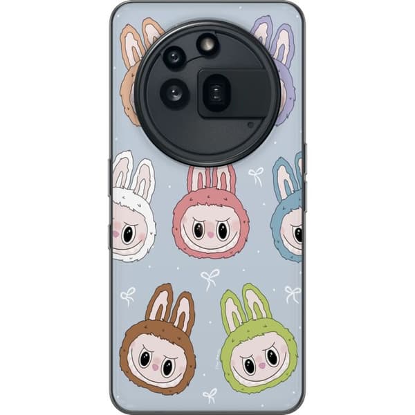 Nothing Phone (3a) Pro Gennemsigtig cover Pastel Labubu