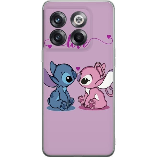 OnePlus 10T Läpinäkyvä kuori Lilo & Stitch – Angel Edition