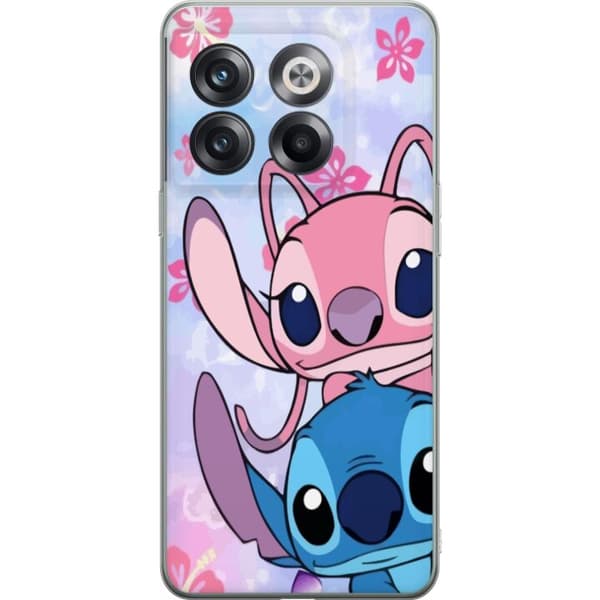 OnePlus 10T Läpinäkyvä kuori Stitch & Angel
