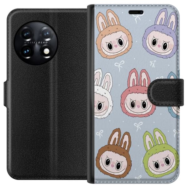 OnePlus 11 Tegnebogsetui Pastel Labubu