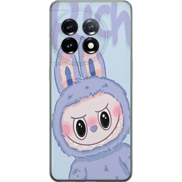 OnePlus 11 Läpinäkyvä kuori Sininen Jänis Labubu