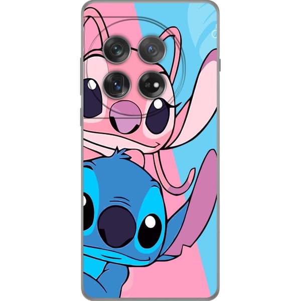 OnePlus 12 Genomskinligt Skal Stitch & Angel