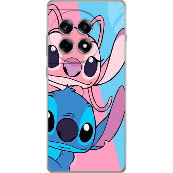 OnePlus 12R Läpinäkyvä kuori Stitch & Angel