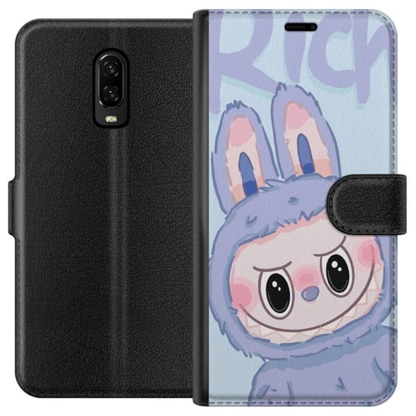 OnePlus 6T Lompakkokotelo Sininen Jänis Labubu
