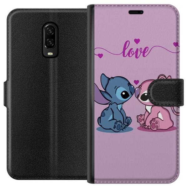 OnePlus 6T Lompakkokotelo Lilo & Stitch – Angel Edition