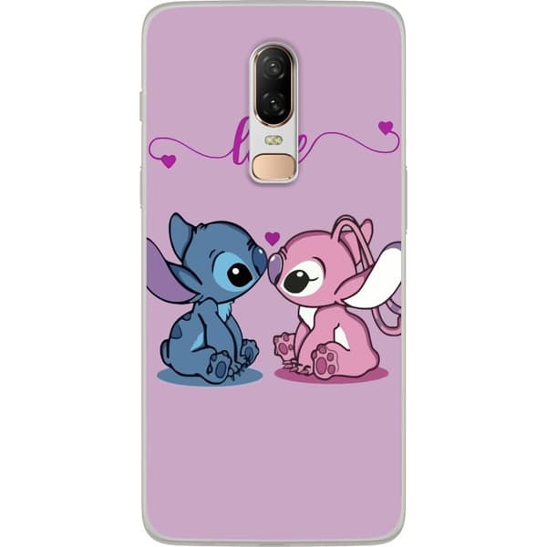 OnePlus 6 Gjennomsiktig deksel Lilo & Stitch – Angel Edition