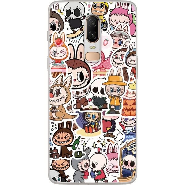 OnePlus 6 Läpinäkyvä kuori Labubu All-Stars – POP MART Erikoispainos